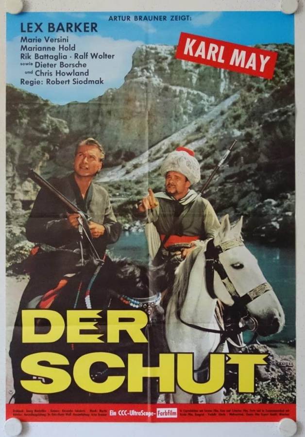 Karl May Der Schut originales deutsches Filmplakat